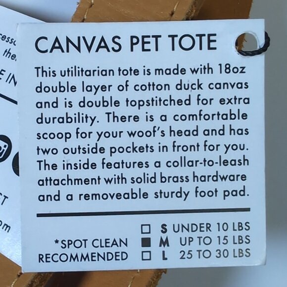 LoveThyBeast Dog Carrier Orange Pet Tote Medium - Picture 6 of 12